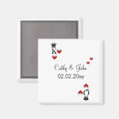 Vegas Hochzeit Speichern Sie den Datums-Magneten Magnet (Vorderseite/Rückseite)