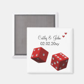 Vegas Hochzeit Speichern Sie den Datums-Magneten Magnet (Vorderseite/Rückseite)