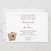 Vegas-Hochzeitseinladung Einladung (Rückseite)