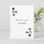 Vegas-Hochzeitseinladung Einladung (Stehend Vorderseite)