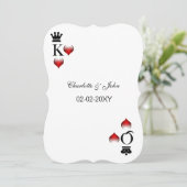 Vegas-Hochzeitseinladung Einladung (Stehend Vorderseite)