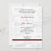 Vegas-Hochzeitseinladung Einladung (Rückseite)