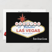 Vegas-Hochzeitseinladung Einladung (Vorne/Hinten)