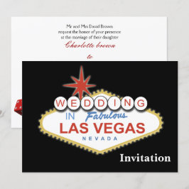 Vegas-Hochzeitseinladung Einladung
