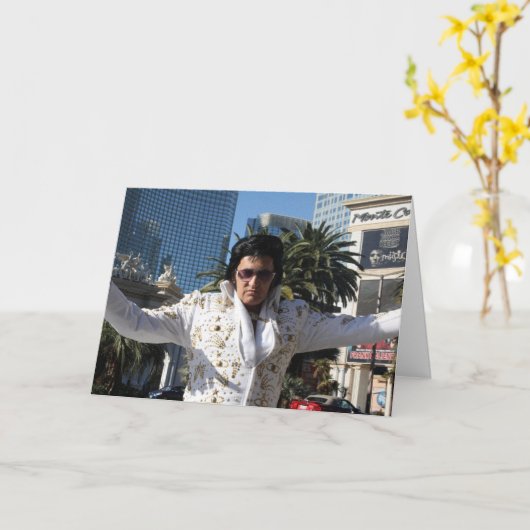 VEGAS IMPERSONATOR FUNNY VATER'S DAKING CARD KARTE (Gelbe Blume)