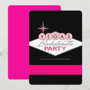 Vegas-Junggeselinnen-Abschied Einladung