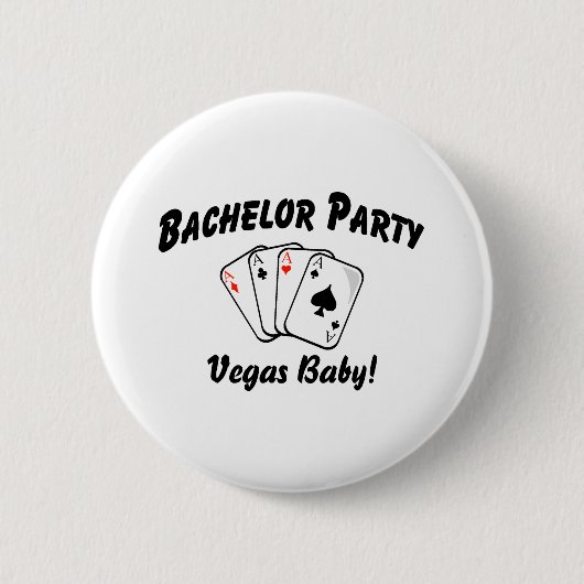 Vegas-Junggeselle-Party Button (Vorderseite)