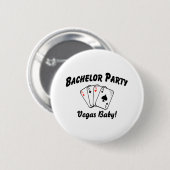 Vegas-Junggeselle-Party Button (Vorne & Hinten)