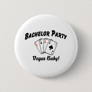 Vegas-Junggeselle-Party Button