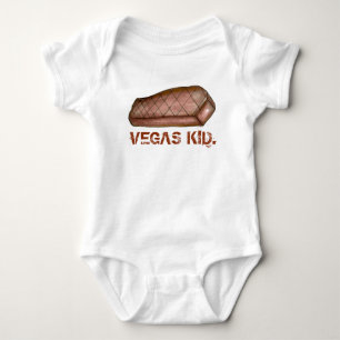 Vegas Kid Las Vegas NV Nevada Strip Steak Baby Strampler