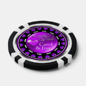 Vegas Lucky in Liebe Hört lila schwarz Pokerchips (Einzeln)