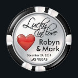 Vegas Lucky Liebe Casino Magnet<br><div class="desc">Wenn Sie es in Vegas tun oder eine Las Vegas-Hochzeit oder einen Empfang veranstalten, machen diese schwindelerregend weißen und schwarzen Casino-Chips die perfekte Gastgeschenke Hochzeit. Verwenden Sie die orangefarbene Schaltfläche "Anpassen" oben, um diesen Magneten mit Ihren eigenen Text- und Schriftart-Einstellungen zu personalisieren. Dieser Magnet ist in 14 Farben erhältlich: Rot,...</div>