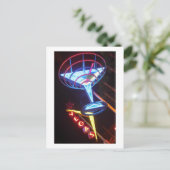 Vegas Martini Postkarte (Stehend Vorderseite)