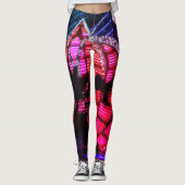 Vegas-Nacht beleuchtet Leggings (Vorderseite)
