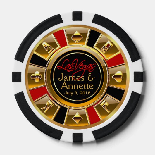 Vegas Newlyweds Casino Pokerchips (Vorderseite)