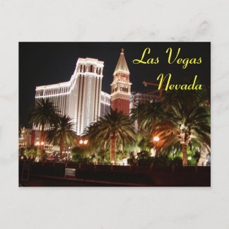 Vegas Nights Postcard Postkarte