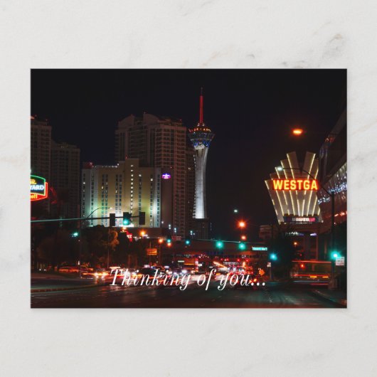 Vegas Paradise Road Postkarte (Vorderseite)