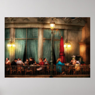 Vegas - Paris - Das Café im Freien Poster