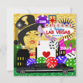 Vegas Party - Casino / Poker Einladung (Vorderseite)