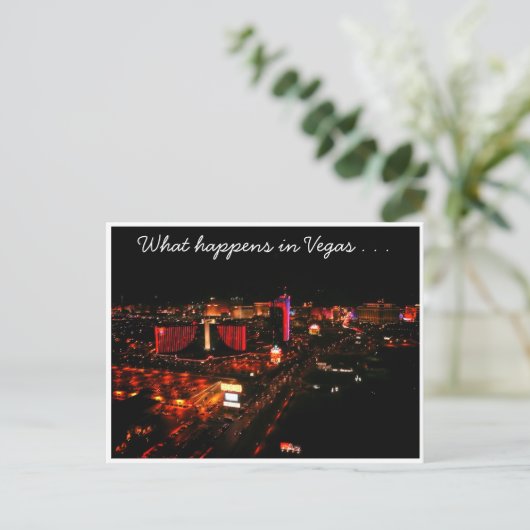 Vegas passiert postkarte (Stehend Vorderseite)
