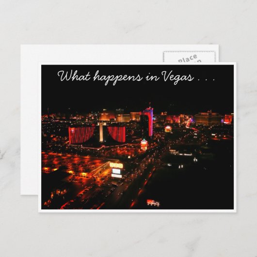 Vegas passiert postkarte (Vorne/Hinten)