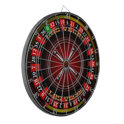 Vegas Roulette Wheel V-2 Dartscheibe (Vorderseite Links)