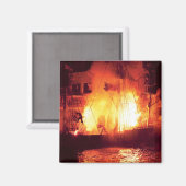 Vegas - Schatzinsel - Explosion, Abandonschiff Magnet (Vorderseite/Rückseite)