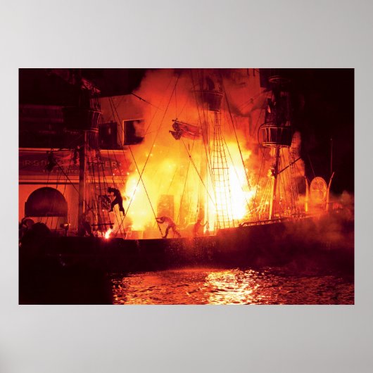 Vegas - Schatzinsel - Explosion, Abandonschiff Poster (Vorne)