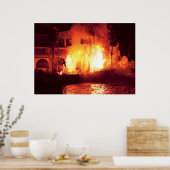 Vegas - Schatzinsel - Explosion, Abandonschiff Poster (Küche)