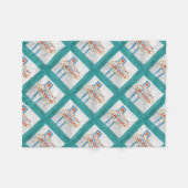 Vegas-Schildgrunge Fleecedecke (Vorderseite (Horizontal))