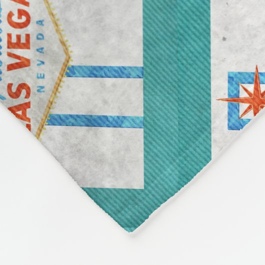 Vegas-Schildgrunge Fleecedecke (Ecke)