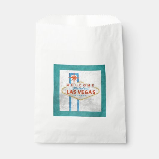 Vegas-Schildgrunge Geschenktütchen (Vorderseite)