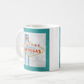 Vegas-Schildgrunge Kaffeetasse (Vorderseite Links)