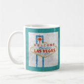 Vegas-Schildgrunge Kaffeetasse (Links)