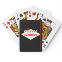 Vegas Sign Casino Nacht Personalisiert