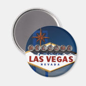 Vegas Sign Dusk Magnet (Vorderseite/Rückseite)