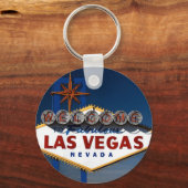 Vegas Sign Dusk Schlüsselanhänger (Vorderseite)