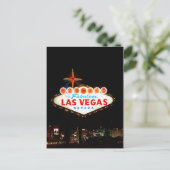 Vegas Sign up Postkarte (Stehend Vorderseite)
