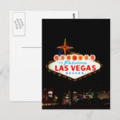 Vegas Sign up Postkarte (Vorne/Hinten)
