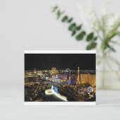 Vegas Skyline Postkarte (Stehend Vorderseite)