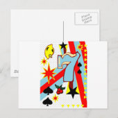 Vegas Slot Maschinen Postkarte (Vorne/Hinten)