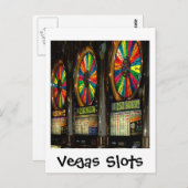 Vegas Slots Postkarte (Vorne/Hinten)
