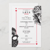 Vegas spielen Karten Zucker Schädel Hochzeit Einla (Vorne/Hinten)