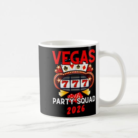 Vegas Squad Party 2026 Las Vegas Family Trip Group Kaffeetasse (Rechts)