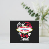 Vegas Squad - Party in Vegas Las Vegas Girls' Trip Postkarte (Stehend Vorderseite)