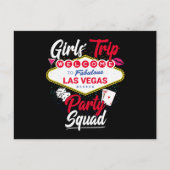Vegas Squad - Party in Vegas Las Vegas Girls' Trip Postkarte (Vorderseite)