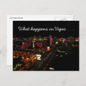 Vegas Strip Ereignisse Postkarte (Vorne/Hinten)