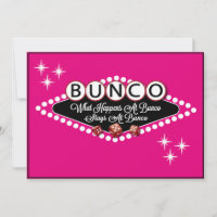 Vegas Style Bunco Einladung