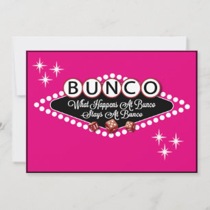 Vegas Style Bunco Einladung