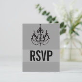 Vegas Style Wedding RSVP Cards oder Reply Cards (Stehend Vorderseite)